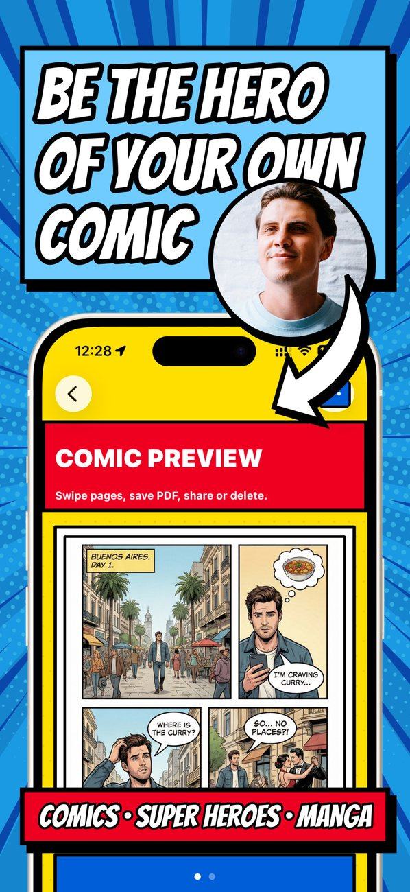 Be the hero of your own comic