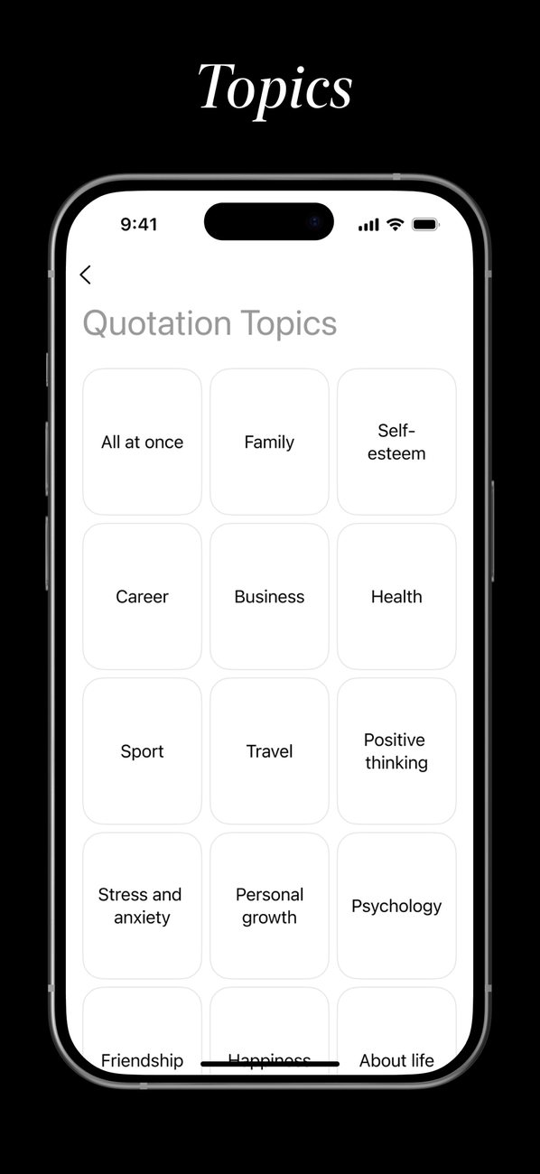 Quote topics — pick your own